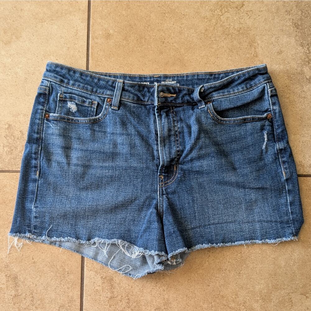 Old Navy OG Straight Jean Shorts -14 - Dark Wash
